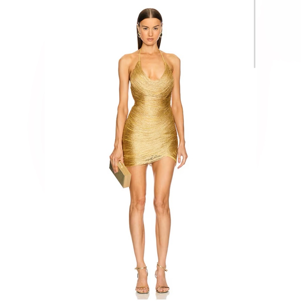 Gold Mini Dress
